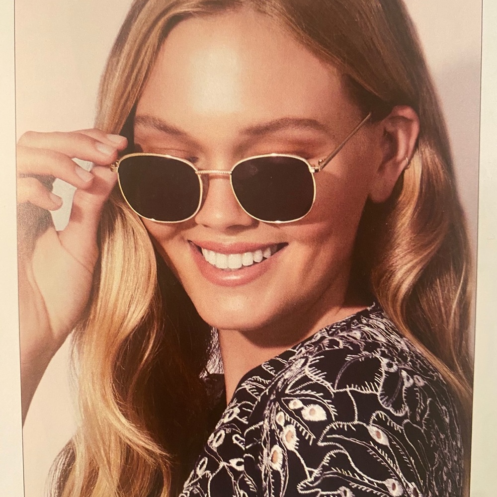 Le Specs Gold Sunglasses NWT